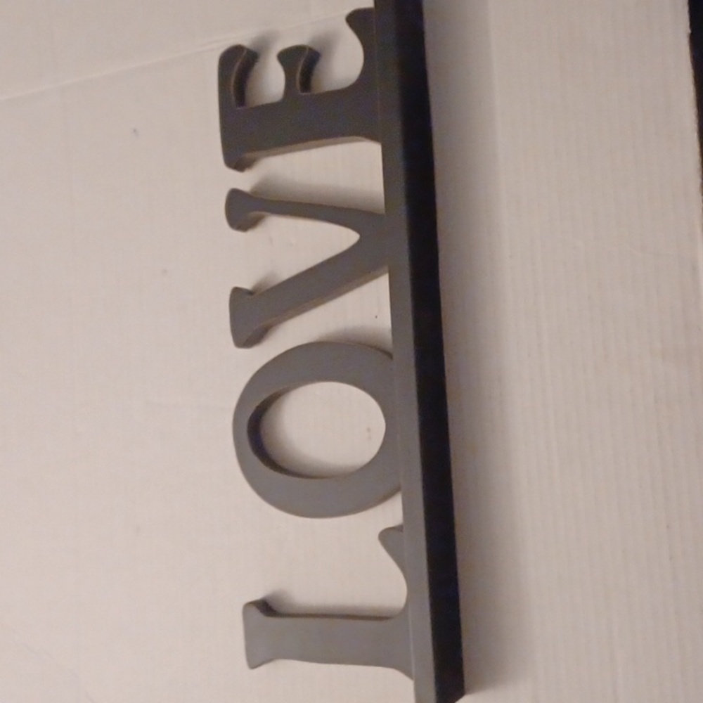 4/$40 Black Wooden "Love" Sign